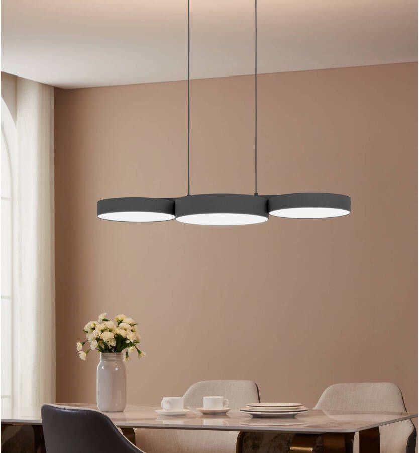 EGLO Connect.z Barbano-Z Hanglamp 82 cm Zwart Wit Instelbaar RGB & wit licht Dimbaar Zigbee