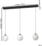 Eglo Rondo 3 Hanglamp E27 121 cm Zwart Wit - Thumbnail 4