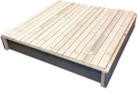 EXIT Aksent XL Houten zandbak 132x136x21cm