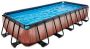 EXIT Toys EXIT Wood zwembad 540x250x100cm met zandfilterpomp bruin - Thumbnail 2