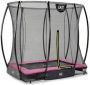 EXIT Toys EXIT Silhouette inground trampoline rechthoek 153x214cm met veiligheidsnet- roze - Thumbnail 3
