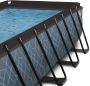EXIT rond zwembad 5.4x2.5x1.22m met filterpomp + zandfilter (Kleur: grijs) - Thumbnail 4