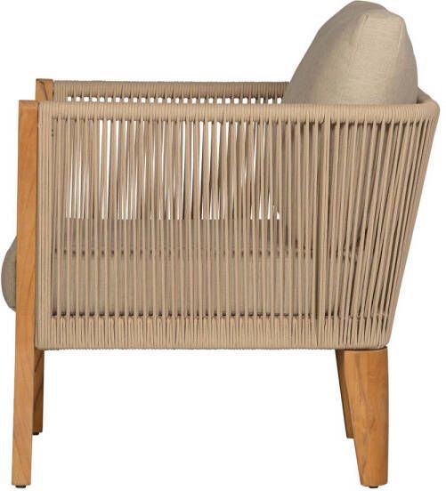 WOOOD Loungestoelen San Remo Teak Zand 70x88x96
