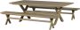 Exotan Delta Picknicktafel Tuin Aluminium Groen Zand 75x220x105 - Thumbnail 3