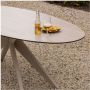 Exotan Outdoor Ovale Eettafel Elk HPL 220 x 100cm Zand Ovaal - Thumbnail 4