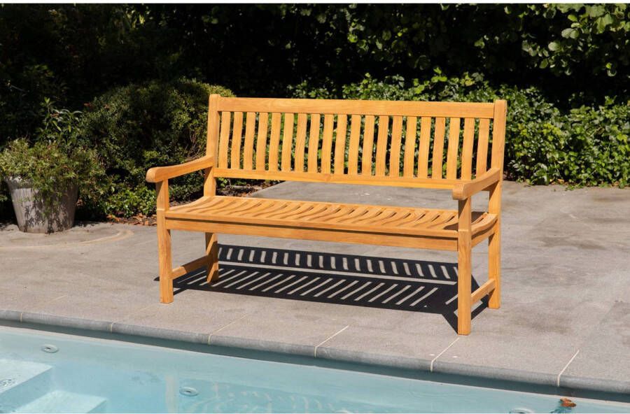 Exotan Tuinbank 3-Zits Comfort Teak Naturel 95x123x57