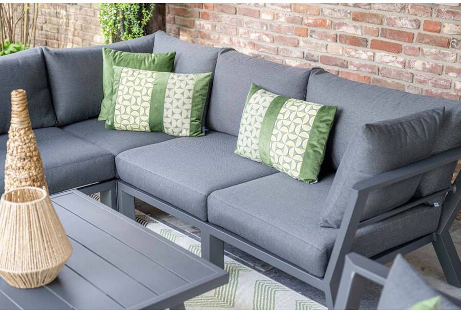 Garden Impressions Sasha lounge set 4-dlg carbon black zwart