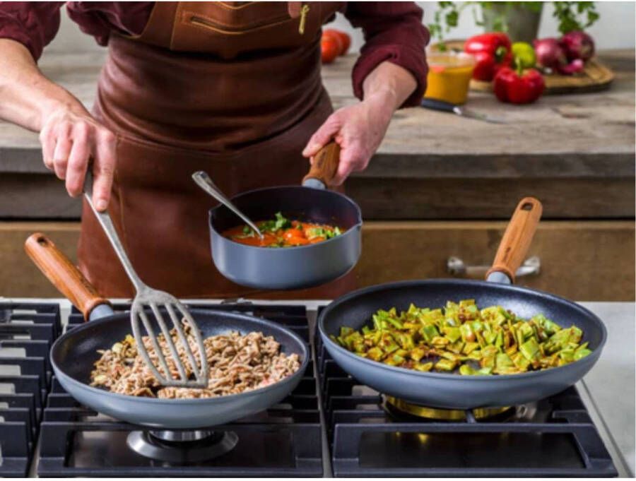 Greenpan Koekenpanneset met spatel Mayflower Pro ø 20 en 24 cm Keramische anti-aanbaklaag