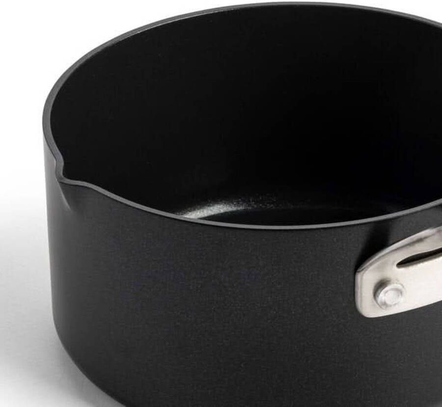 Greenpan Sauspan 2 schenktuiten Copenhagen Zwart ø 16 cm 1.6 Liter