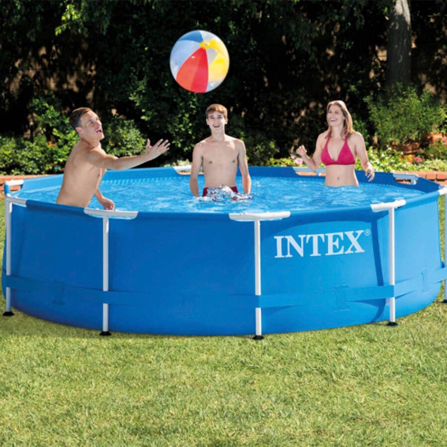 Intex Metal Frame zwembad (Ø305x76 cm) met filterpomp