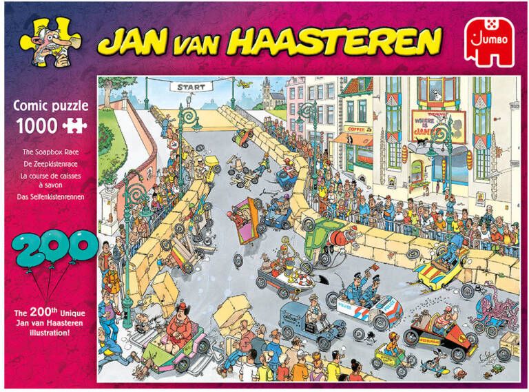 Jan van Haasteren de zeepkistenrace legpuzzel 1000 stukjes