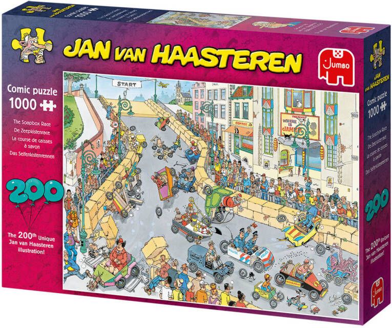 Jan van Haasteren de zeepkistenrace legpuzzel 1000 stukjes