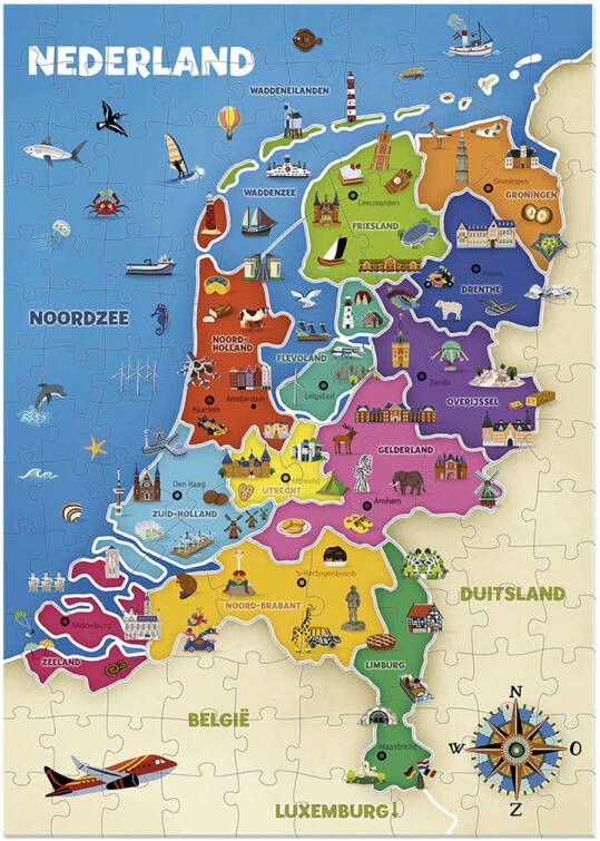 Jumbo Ik leer Kaart van Nederland