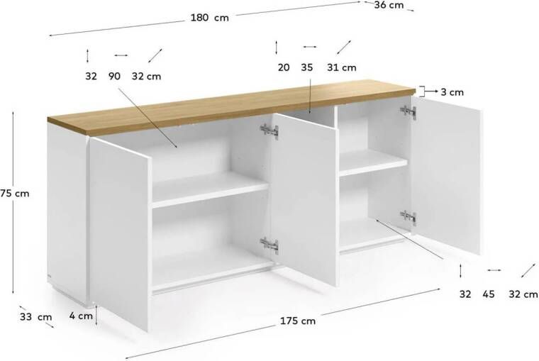 Kave Home dressoir Abilen