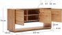 Kave Home Alguema dressoir 3 deuren in eiken fineer met natuurlijke afwerking 151 x 74 cm - Thumbnail 5