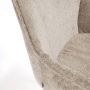 Kave Home Stoel Amira in beige chenille met stalen poten met zwarte afwerking - Thumbnail 5