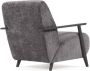 Kave Home Meghan fauteuil in grijze chenille en hout met wengé afwerking - Thumbnail 4