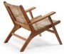 Kave Home Grignoon fauteuil in massief acaciahout en gevlochten synthetisch rotan FSC 100% - Thumbnail 6
