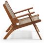 Kave Home Grignoon fauteuil in massief acaciahout en gevlochten synthetisch rotan FSC 100% - Thumbnail 5
