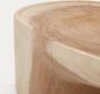 Kave Home Mosi-salontafel met poot van massief munggurhout Ø 90 x 50 cm - Thumbnail 5