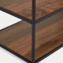 Kave Home Yoana TV-meubel in walnootfineer met zwart gelakt metalen frame 160 x 40 cm - Thumbnail 5
