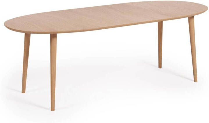 Kave Home uitschuifbare eetkamertafel Oqui (90x140-220 cm)