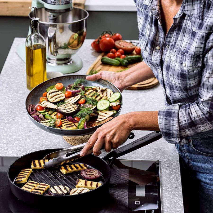 Kitchenaid Grillpan Classic Forged ø 28 cm Keramische anti-aanbaklaag