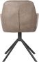 LABEL51 Draaibare Eetkamerstoel Joy Micro Suede Taupe - Thumbnail 3