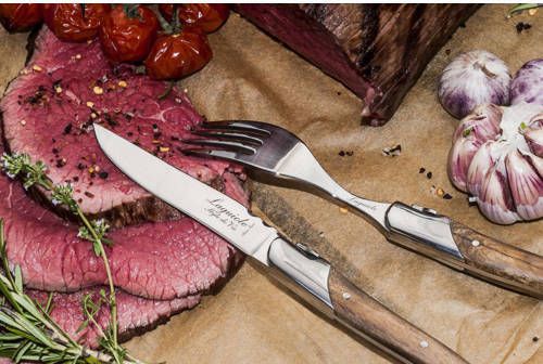 Laguiole Style de Vie Steakmessen Luxury Line Olijfhout 6 stuks