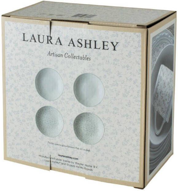 Laura Ashley diep bord in giftbox Artisan (ø22 cm) (set van 4)