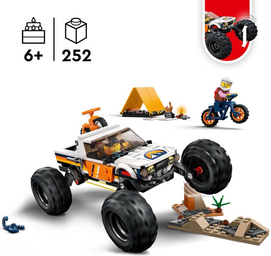 LEGO City 4x4 Terreinwagen avonturen 60387