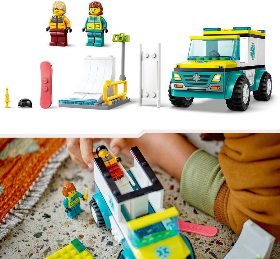 LEGO City Ambulance en snowboarder 60403
