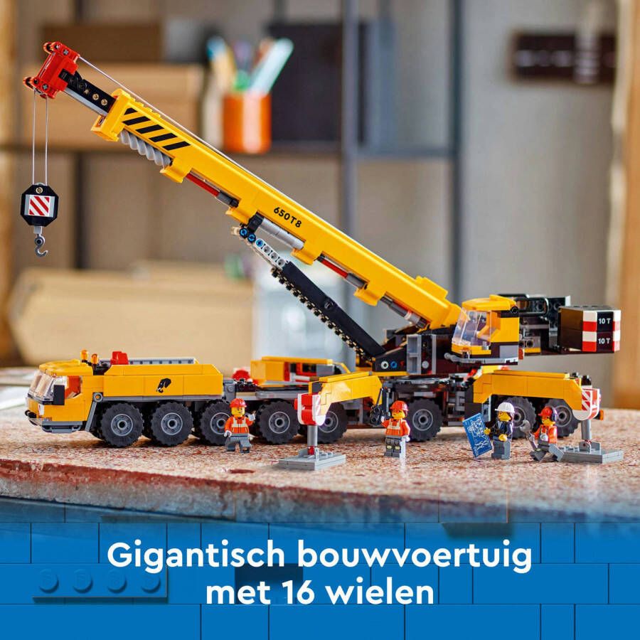 LEGO City Gele mobiele bouwkraan 60409