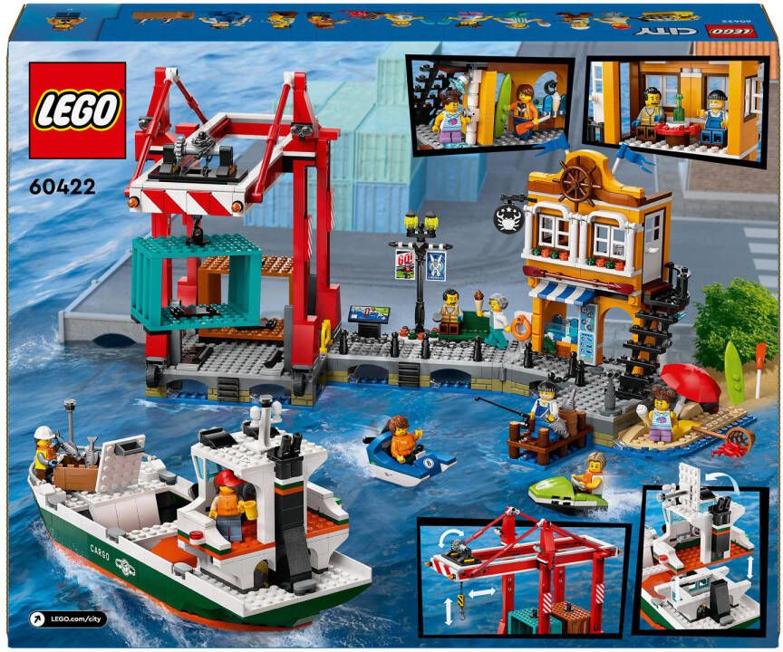 LEGO City Haven met vrachtschip Boot Speelgoed voor Kinderen 60422