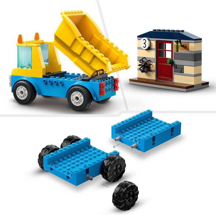 LEGO City Kiepwagen bouwtruck en sloopkraan 60391