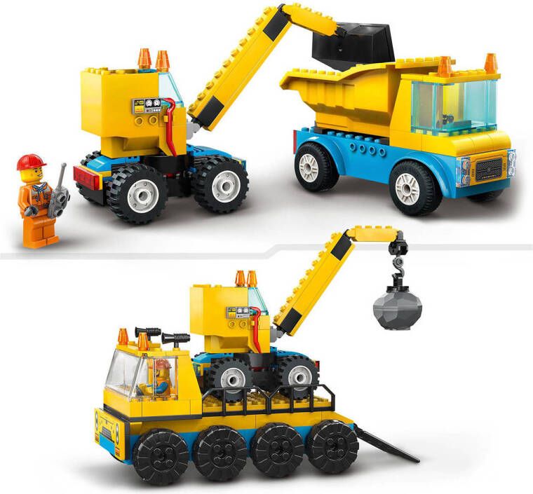 LEGO City Kiepwagen bouwtruck en sloopkraan 60391