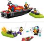 LEGO City Reddingsboot Brand Speelgoed voor Kinderen 60373 - Thumbnail 4