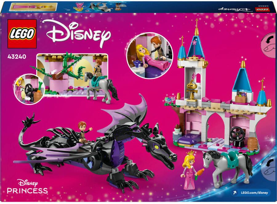 LEGO Disney Princess Maleficent in drakenvorm Bouwbaar Speelgoed voor Kinderen 43240