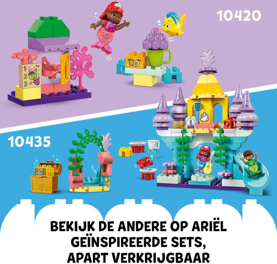 LEGO DUPLO Disney Ariëls magische onderwaterpaleis Bouwbaar Speelgoed voor Peuters 10435