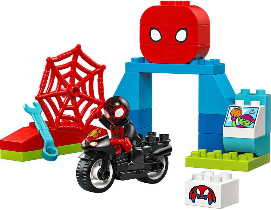 LEGO DUPLO Marvel De motoravonturen van Spin Speelgoed voor Peuters 10424