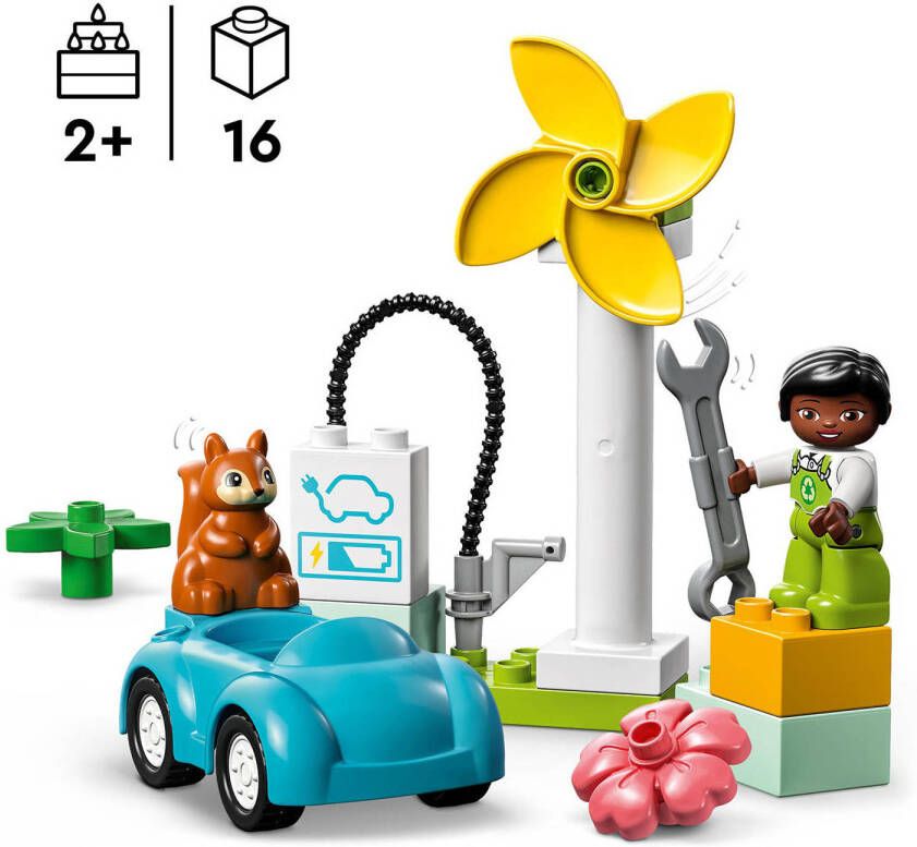 LEGO Duplo Windmolen en elektrische auto 10985