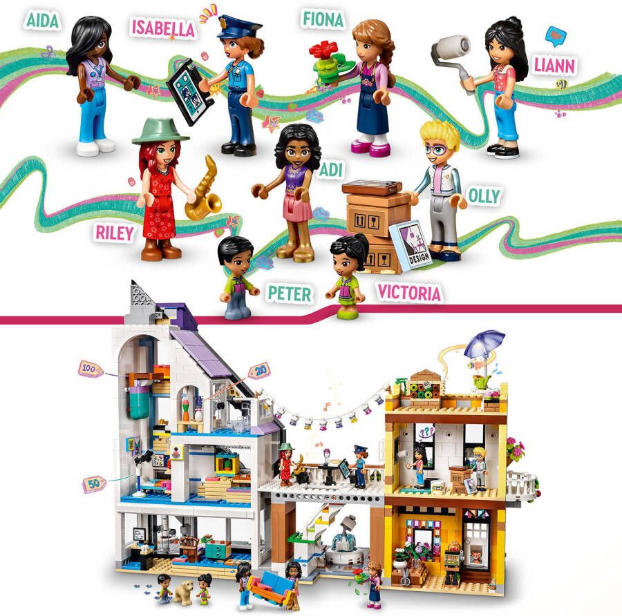 LEGO Friends Bloemen- en decoratiewinkel in de stad 41732