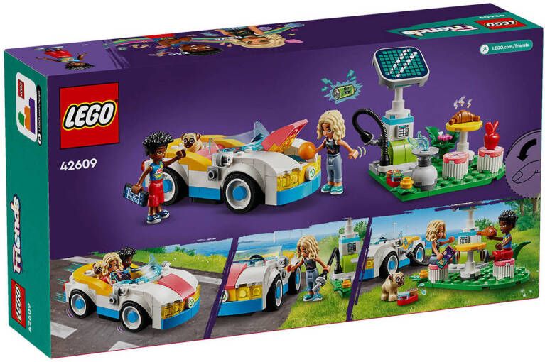 LEGO Friends Elektrische auto en oplaadpunt 42609