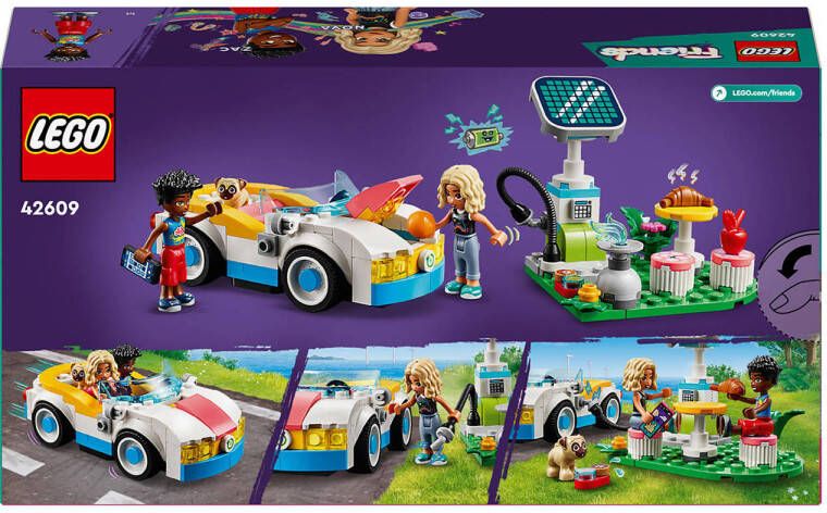 LEGO Friends Elektrische auto en oplaadpunt 42609