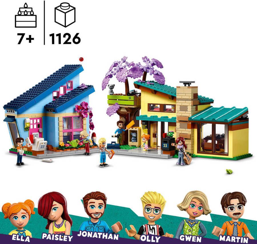 LEGO Friends Olly en Paisley's huizen 42620