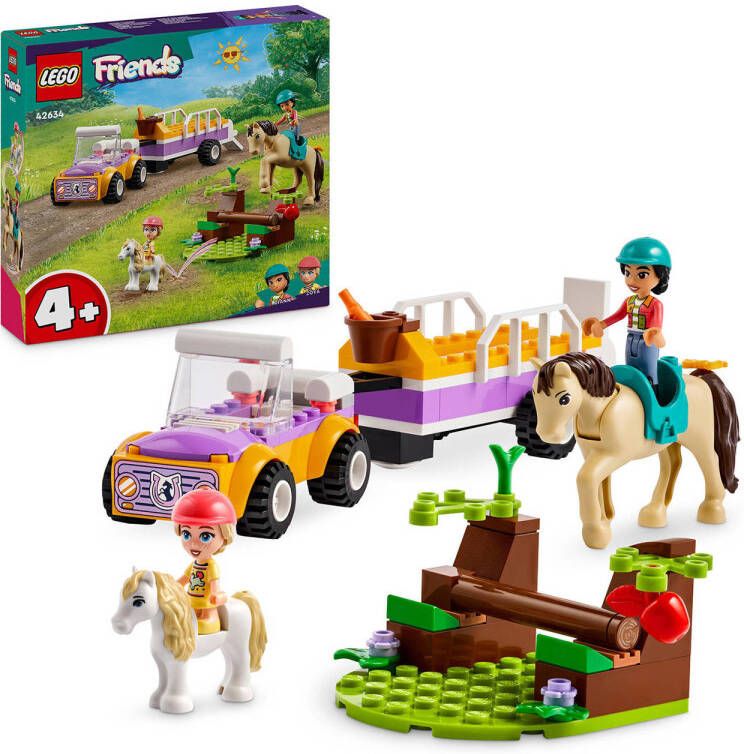 LEGO Friends Paard en pony aanhangwagen 42634