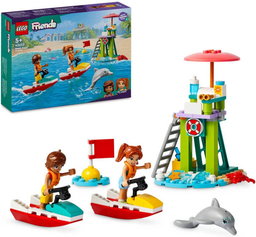 LEGO Friends Strand waterscooter Speelgoed Voertuig Set met Poppetjes voor Kinderen 42623