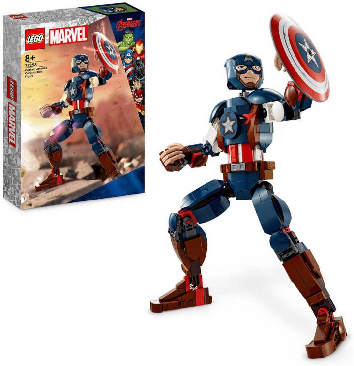 LEGO Marvel Avengers Captain America bouwfiguur 76258