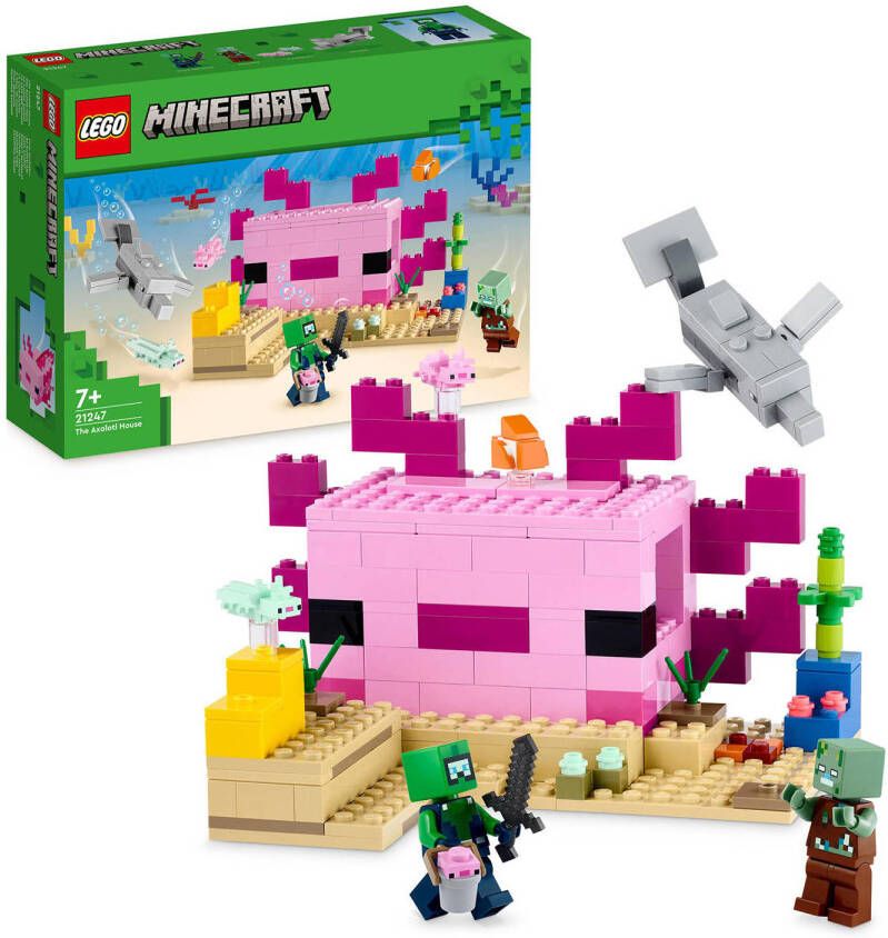 LEGO Minecraft Het axolotlhuis 21247