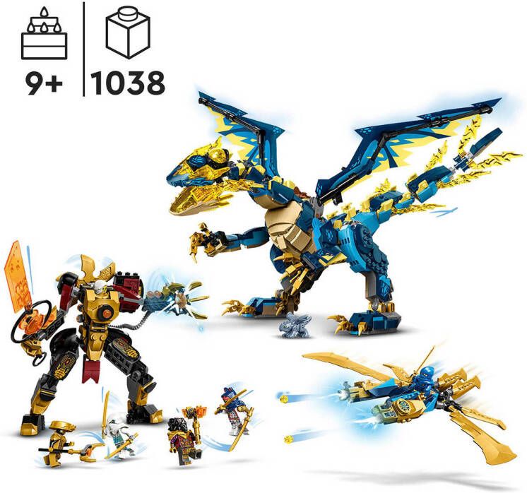 LEGO Ninjago Elementdraak vs. de mecha van de keizerin 71796